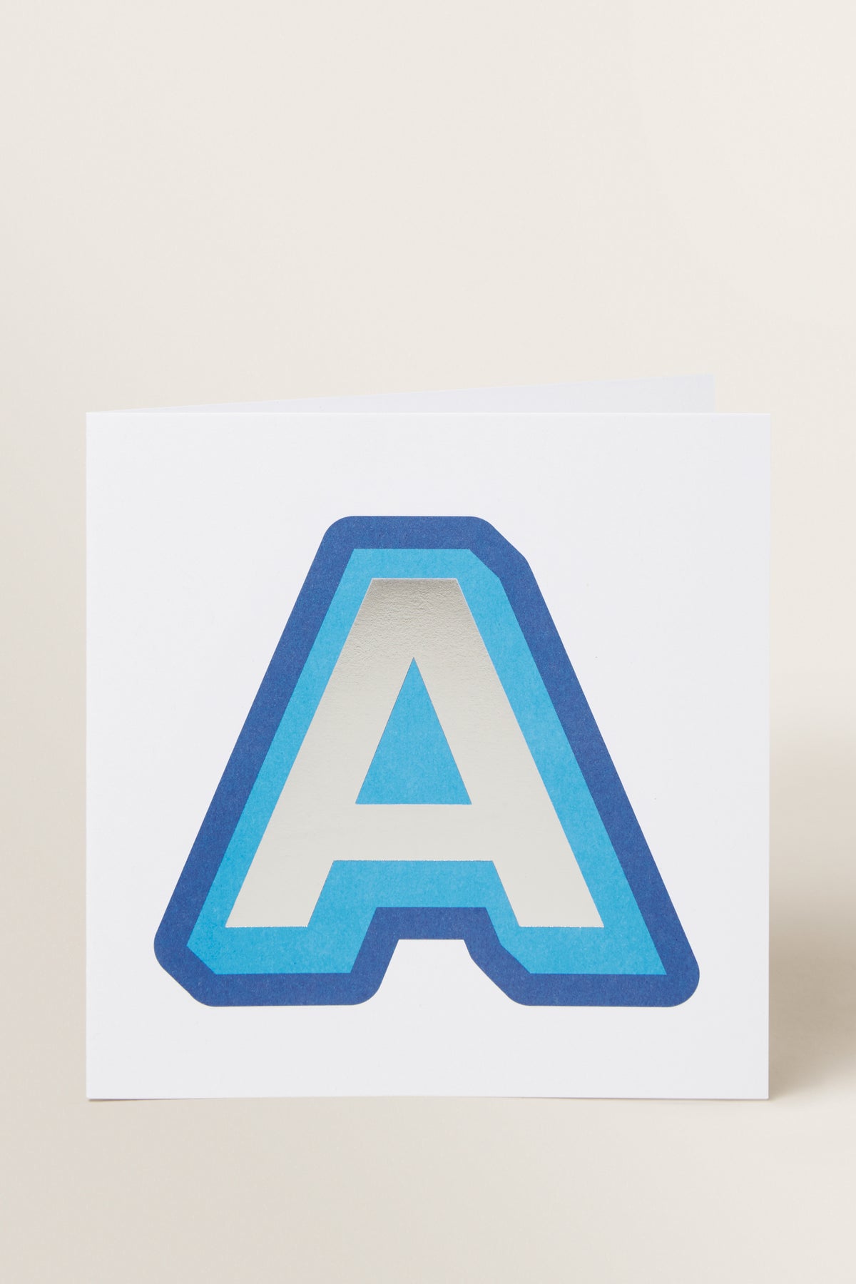 Large Blue Letter Card