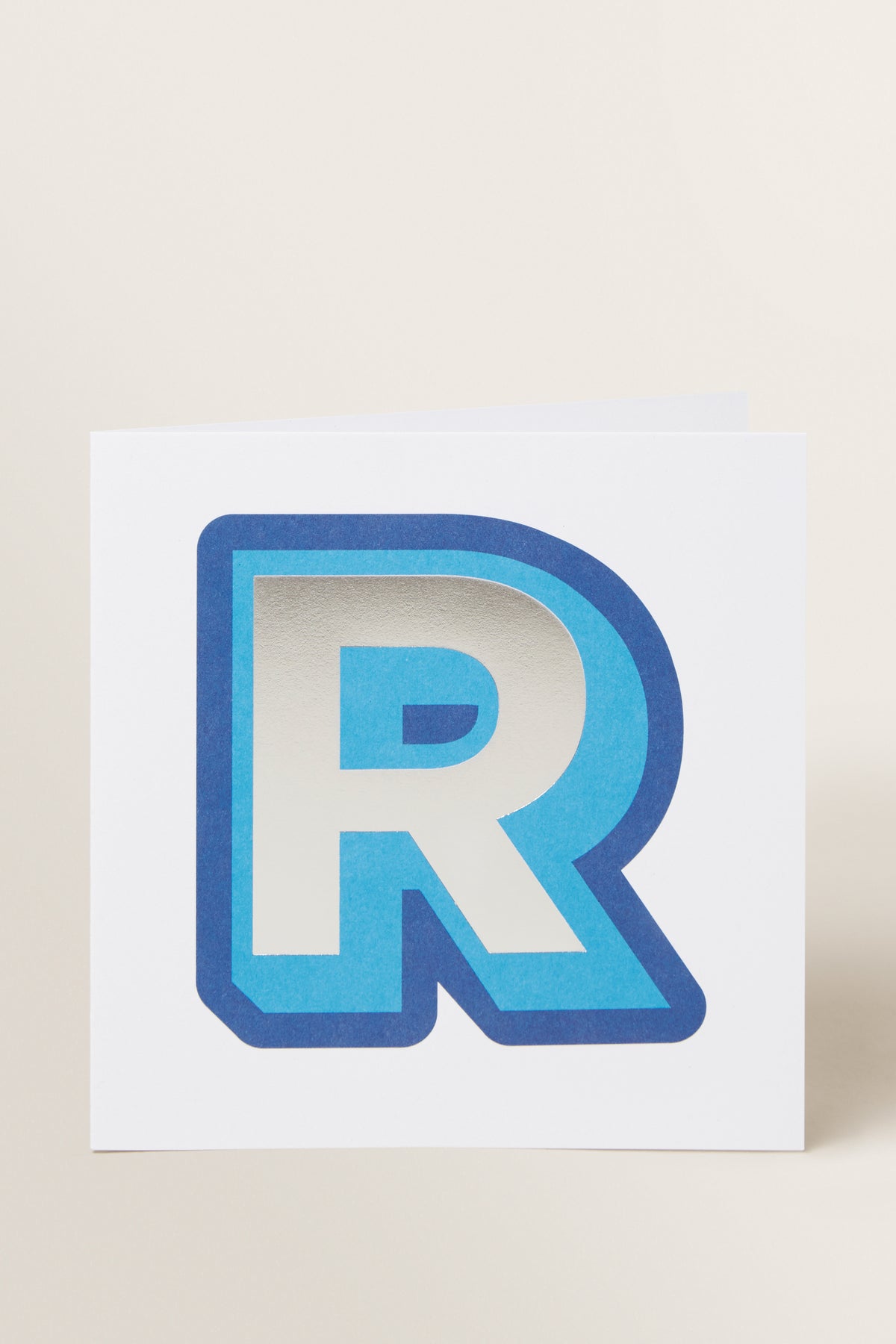 Large Blue Letter Card