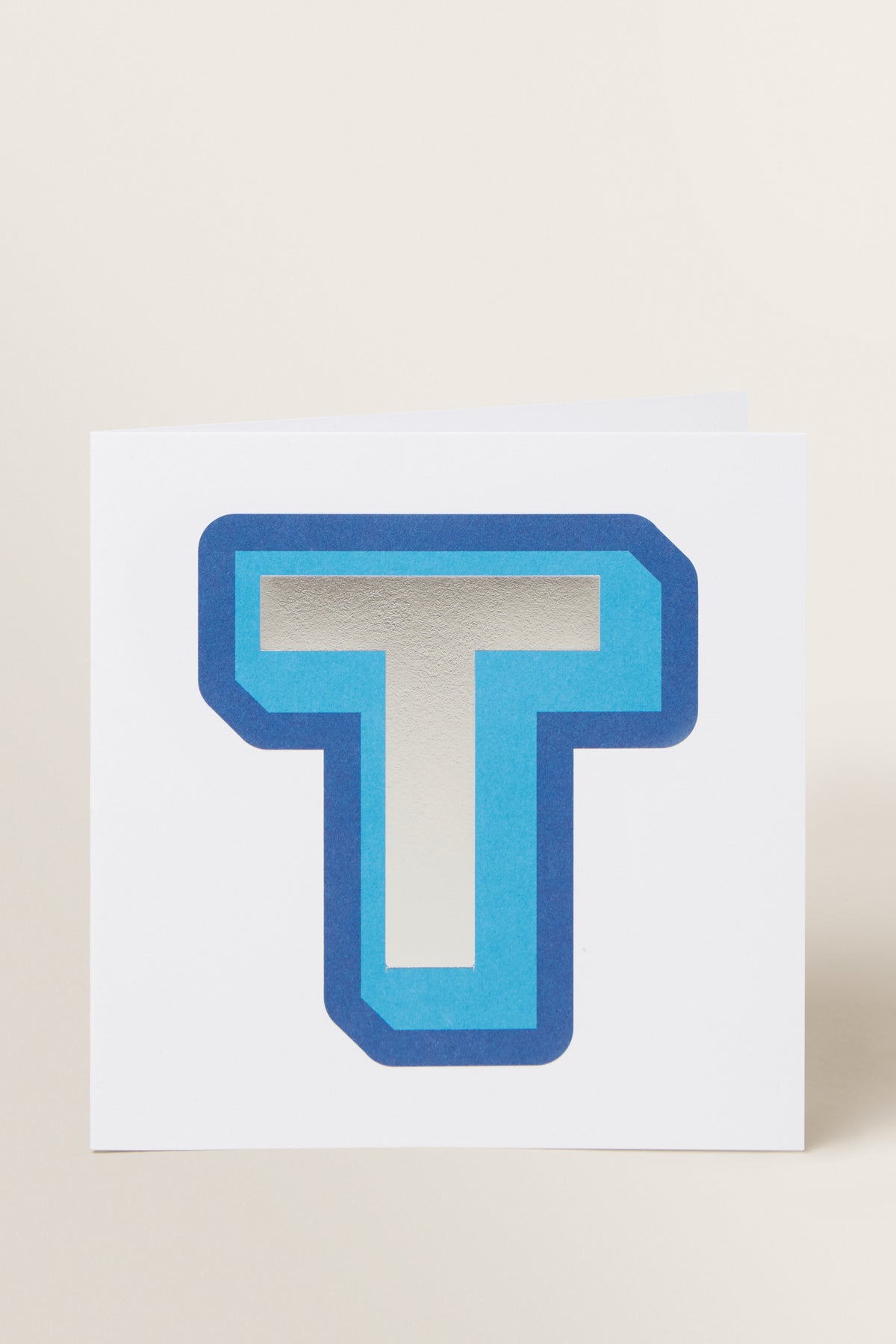 Large Blue Letter Card