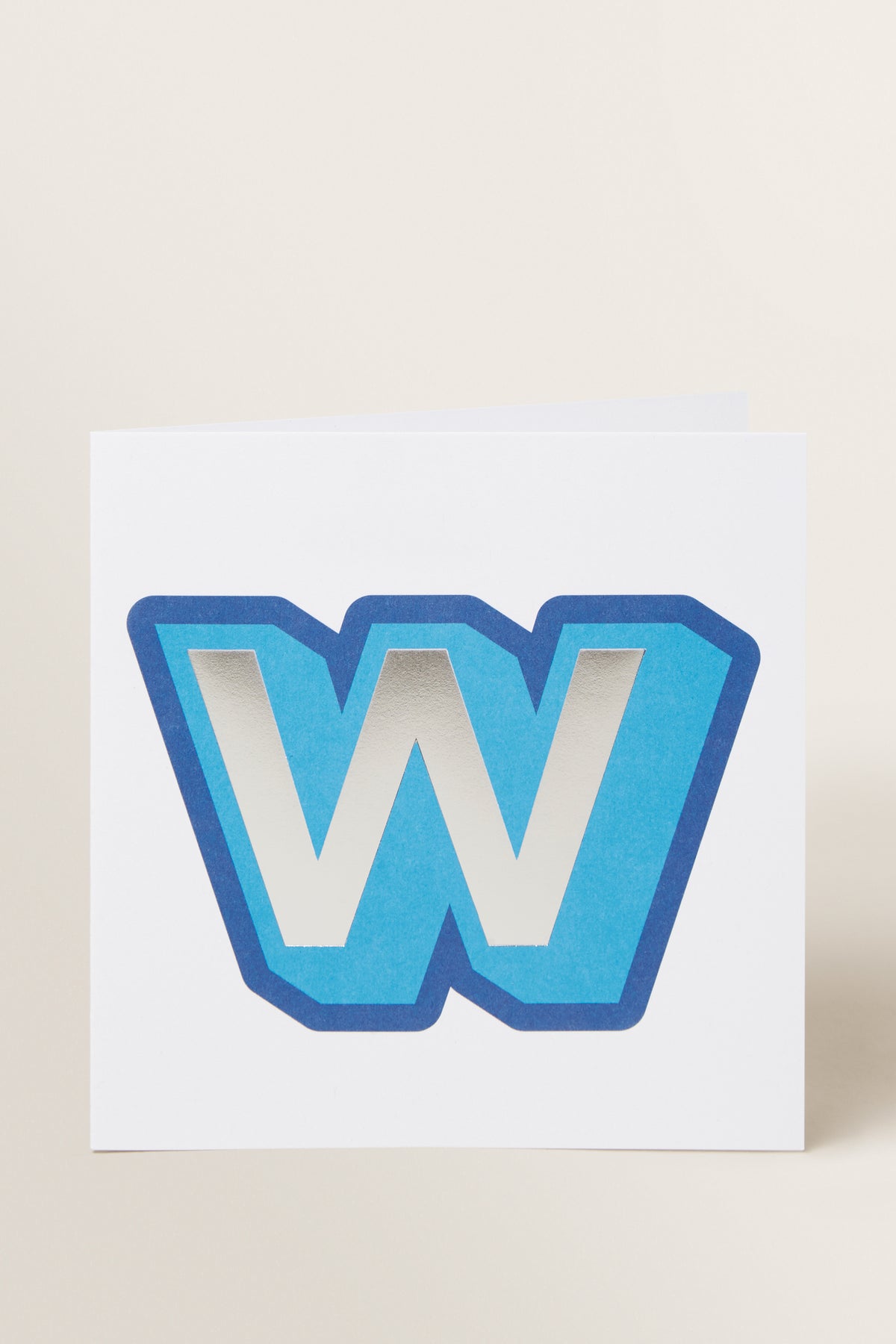 Large Blue Letter Card