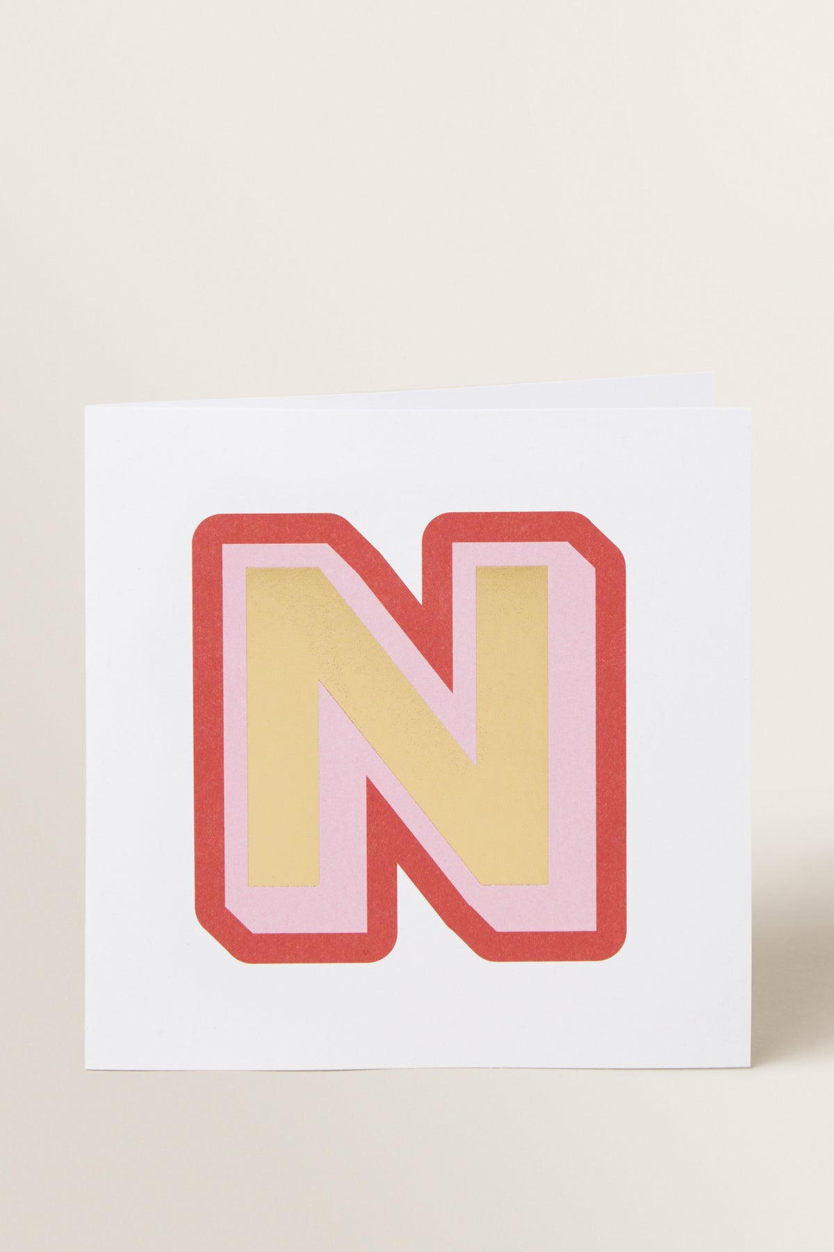 Large Red Letter Card