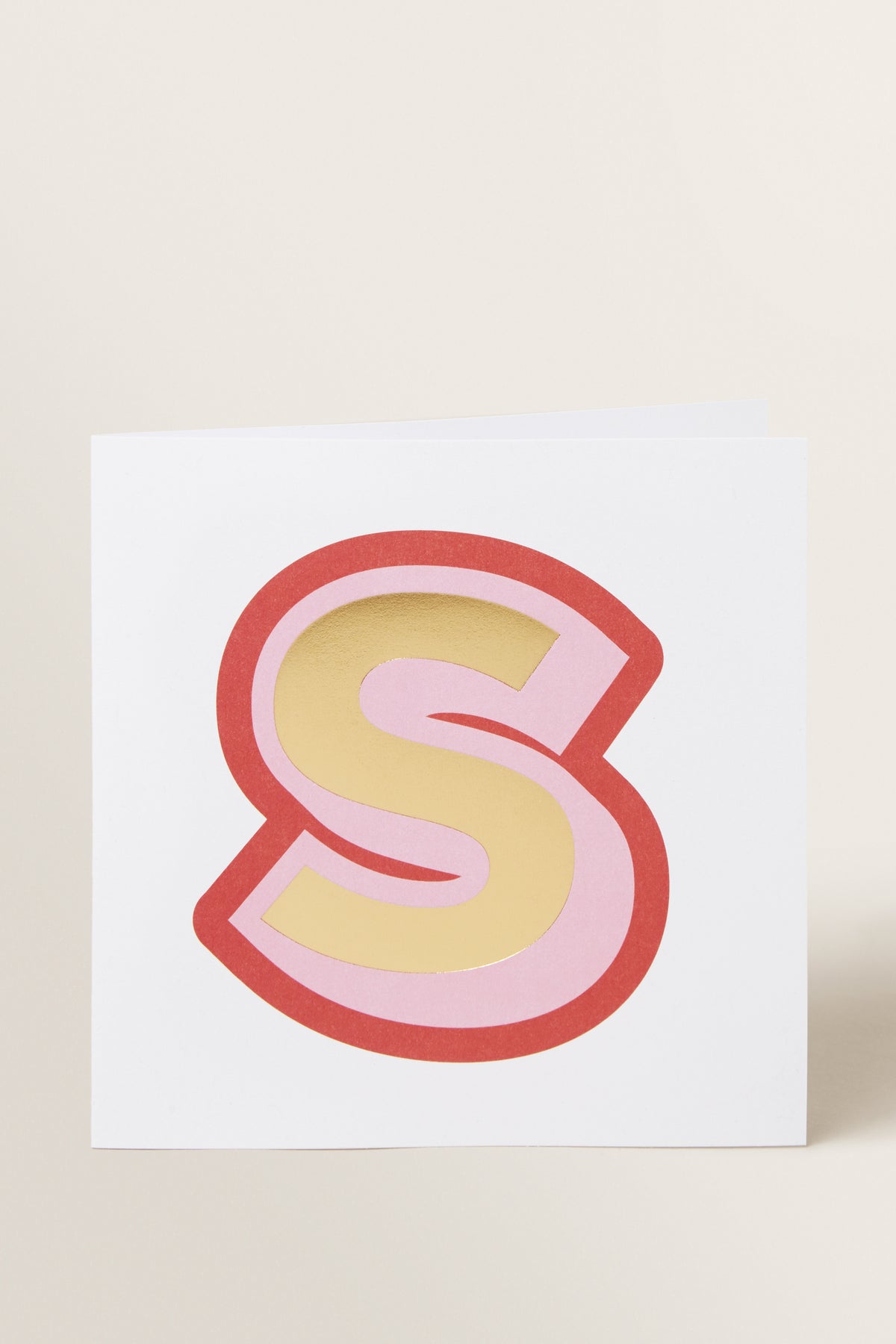 Large Red Letter Card