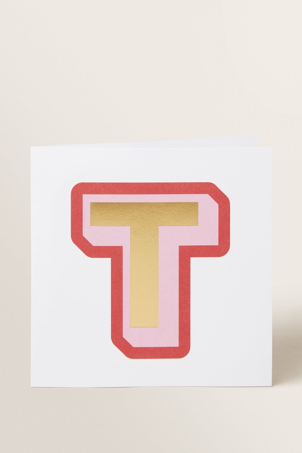 Large Red Letter Card