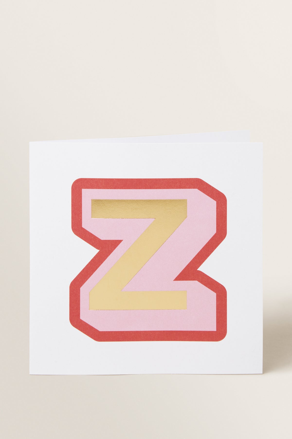 Large Red Letter Card