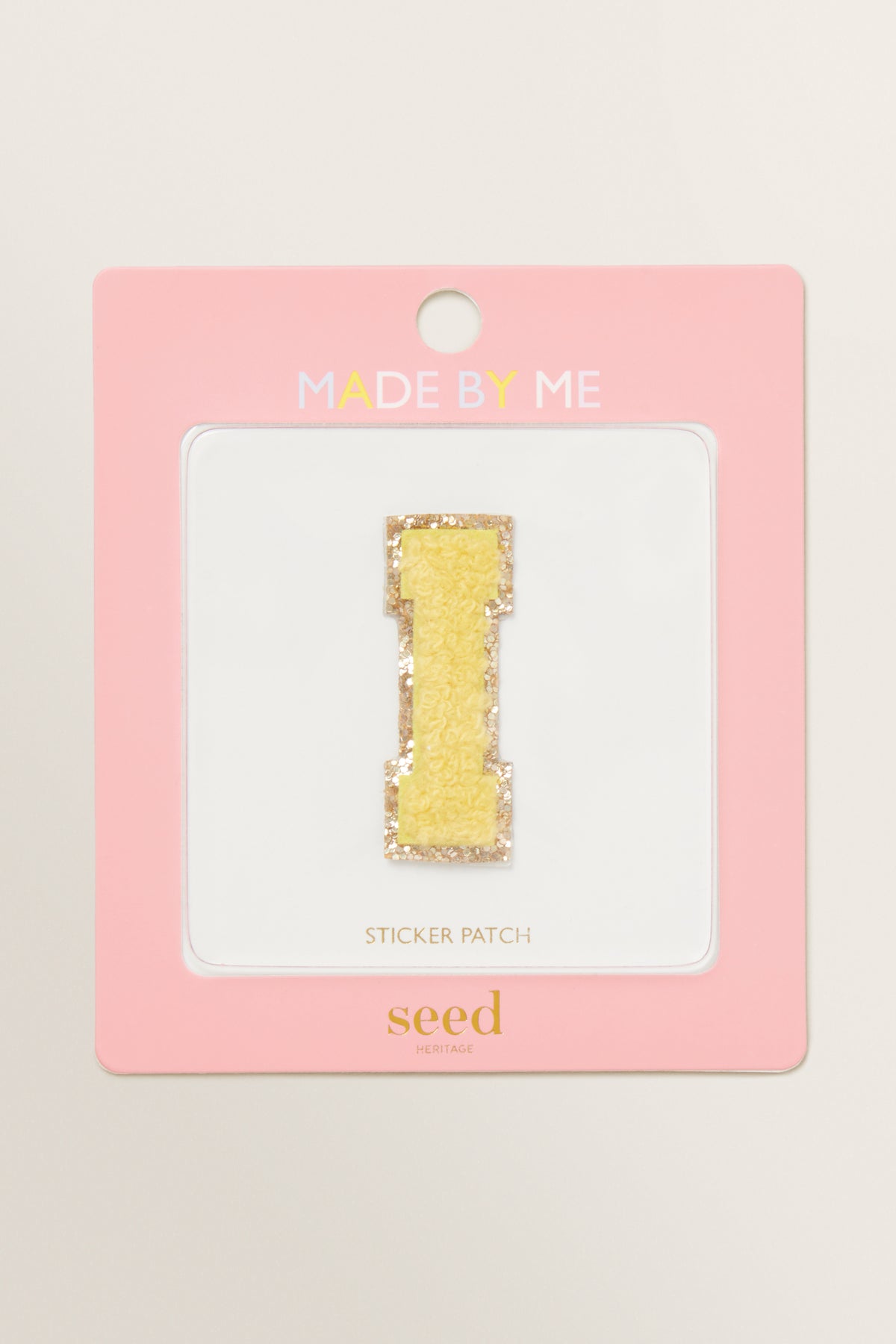 Made By Me Glitter Initial Patch