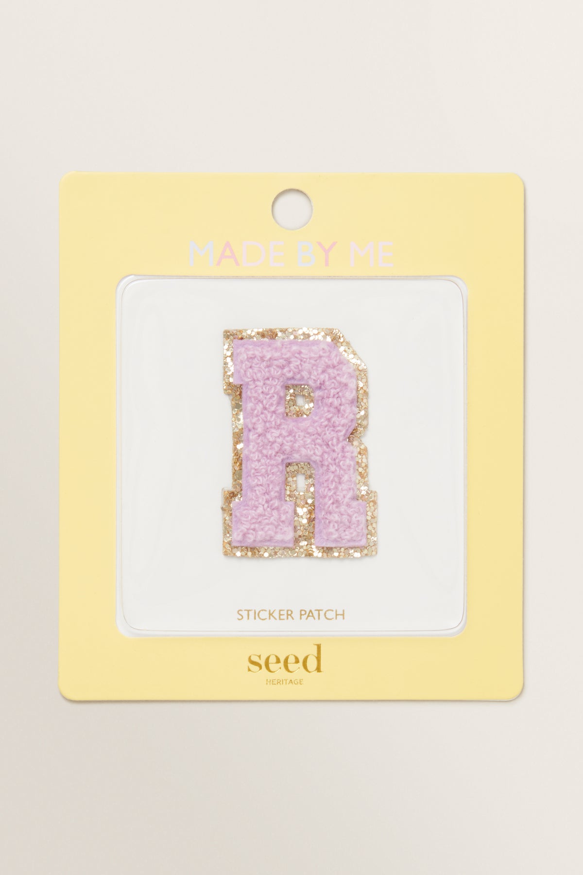 Made By Me Glitter Initial Patch