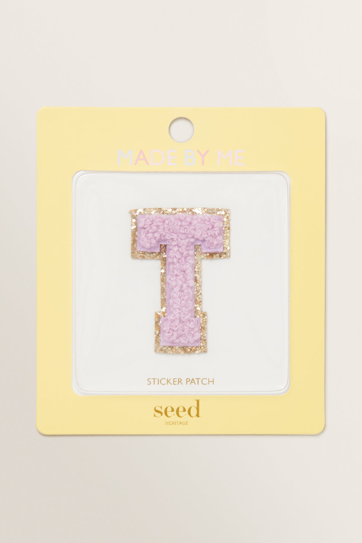 Made By Me Glitter Initial Patch