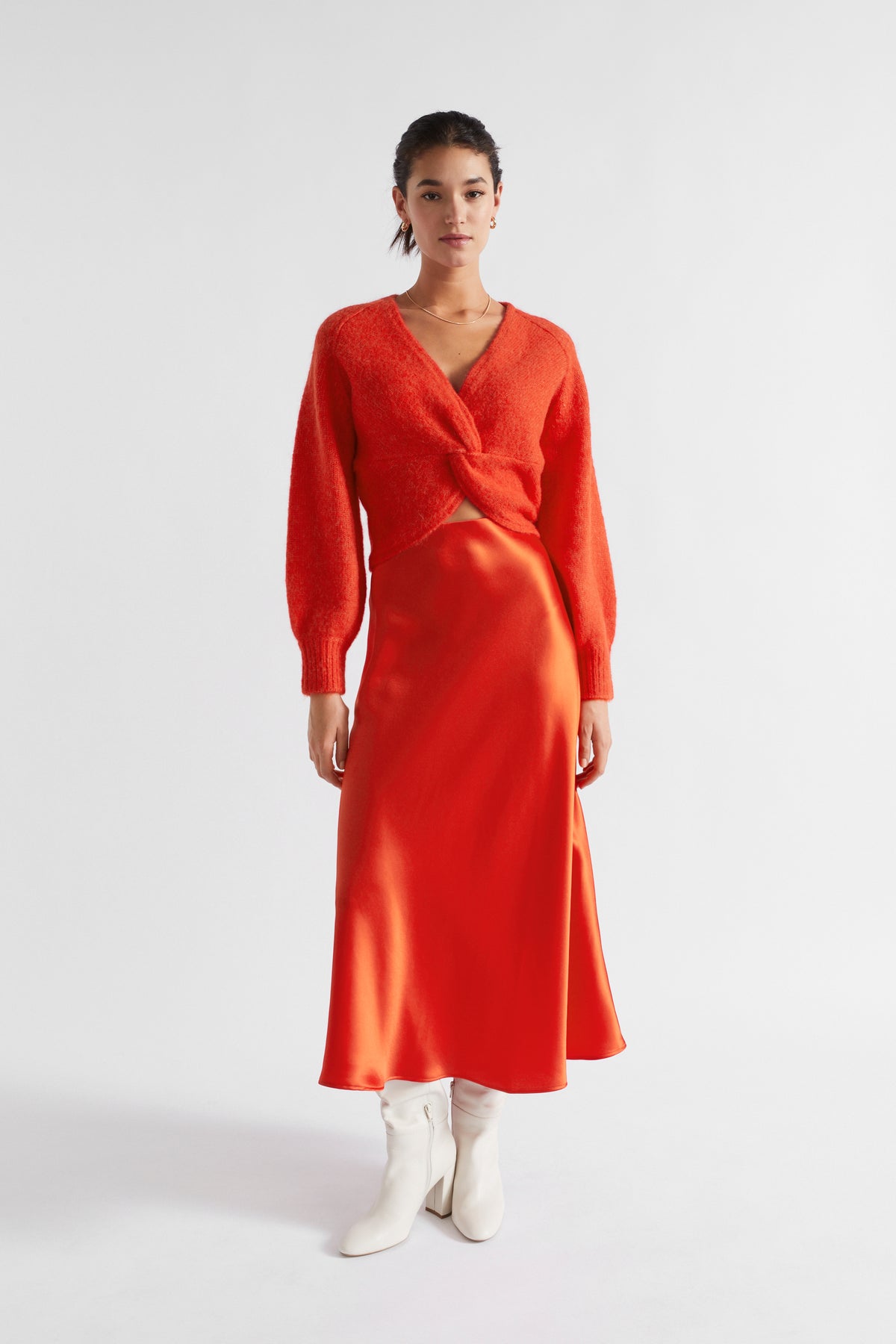 Satin Maxi Skirt