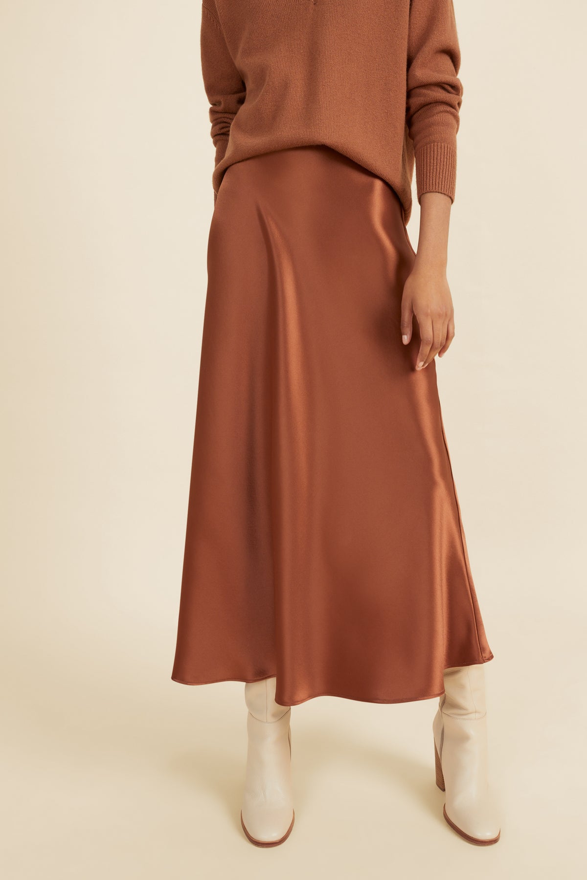 Satin Maxi Skirt