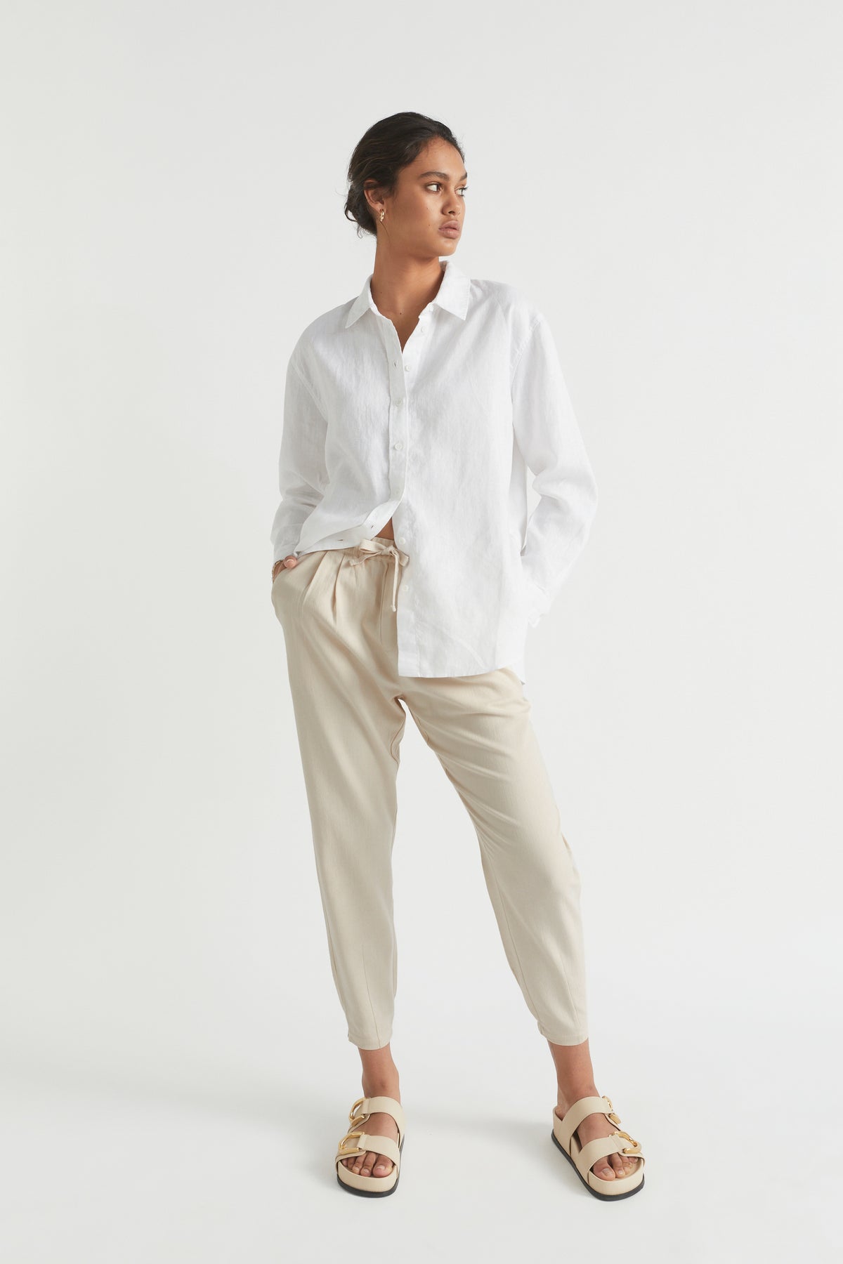 Core Linen Boyfriend Shirt