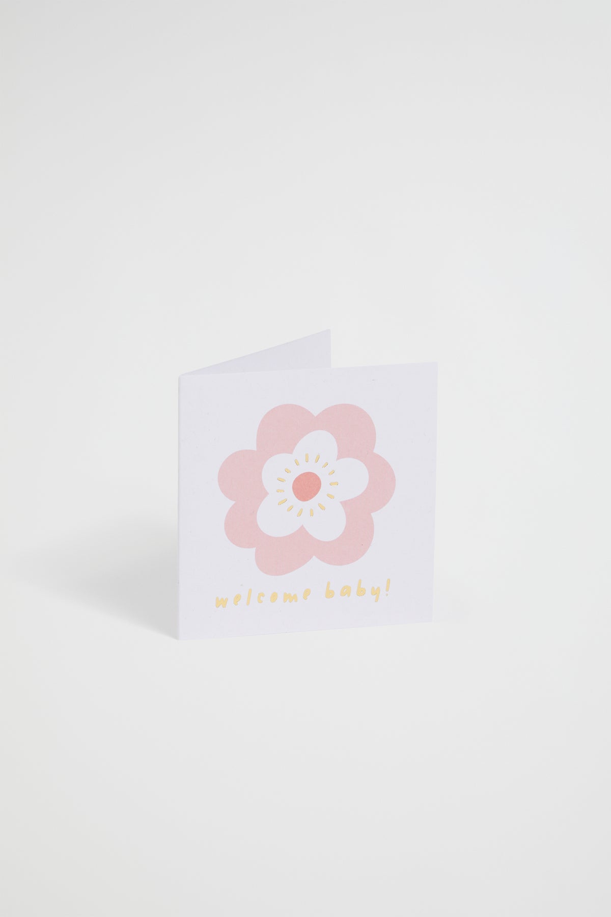 Small Flower Welcome Baby Card