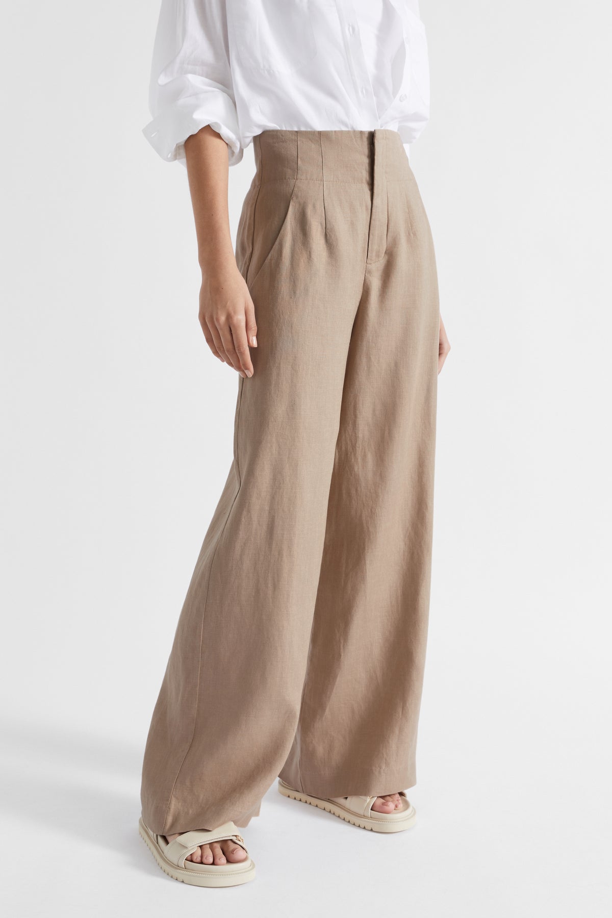 Core Linen Waisted Pant