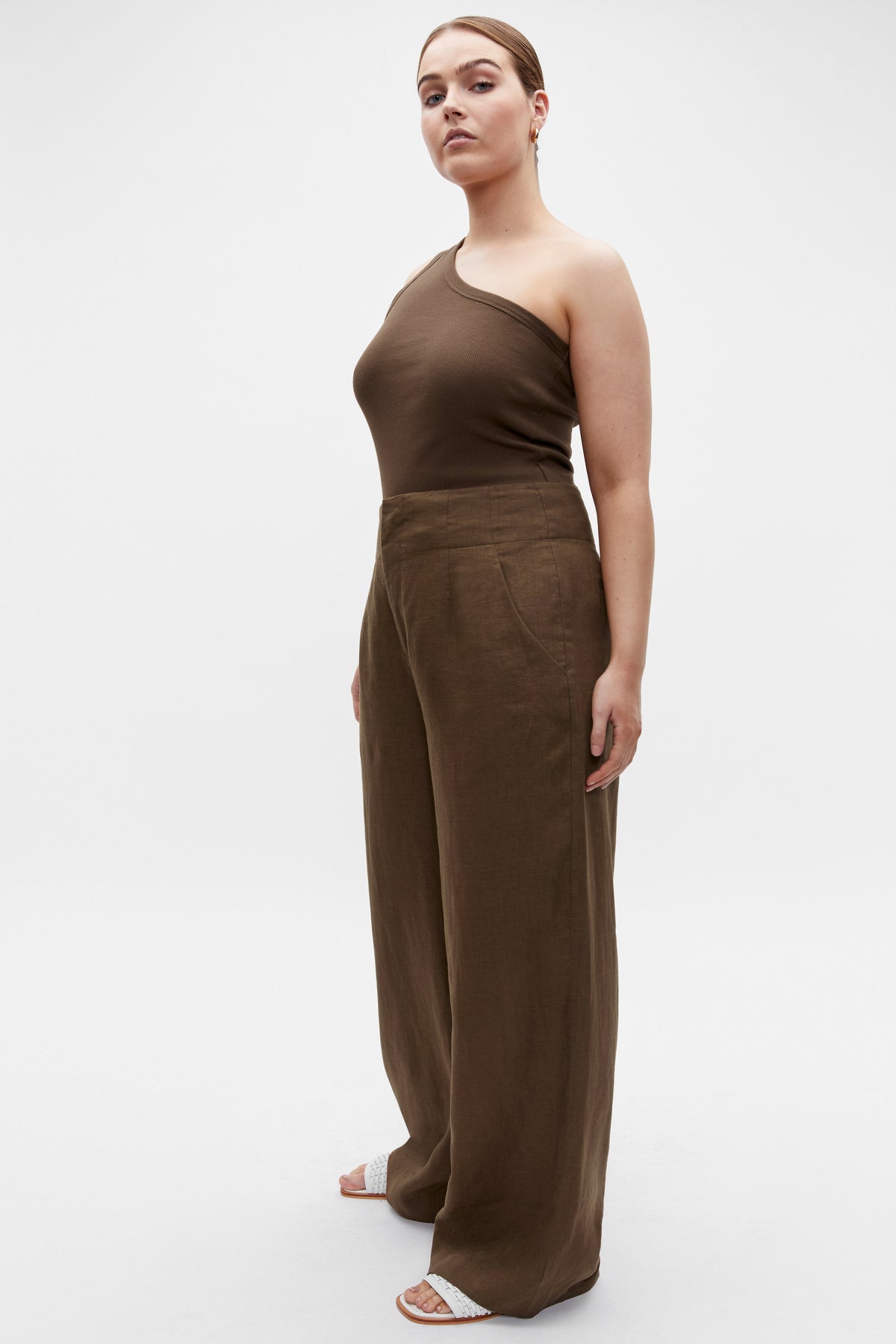 Core Linen Waisted Pant