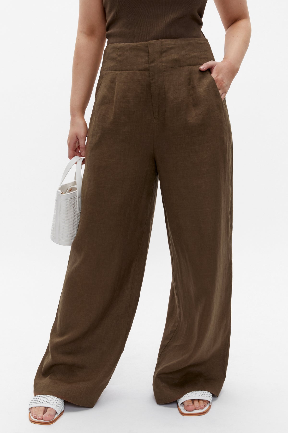 Core Linen Waisted Pant