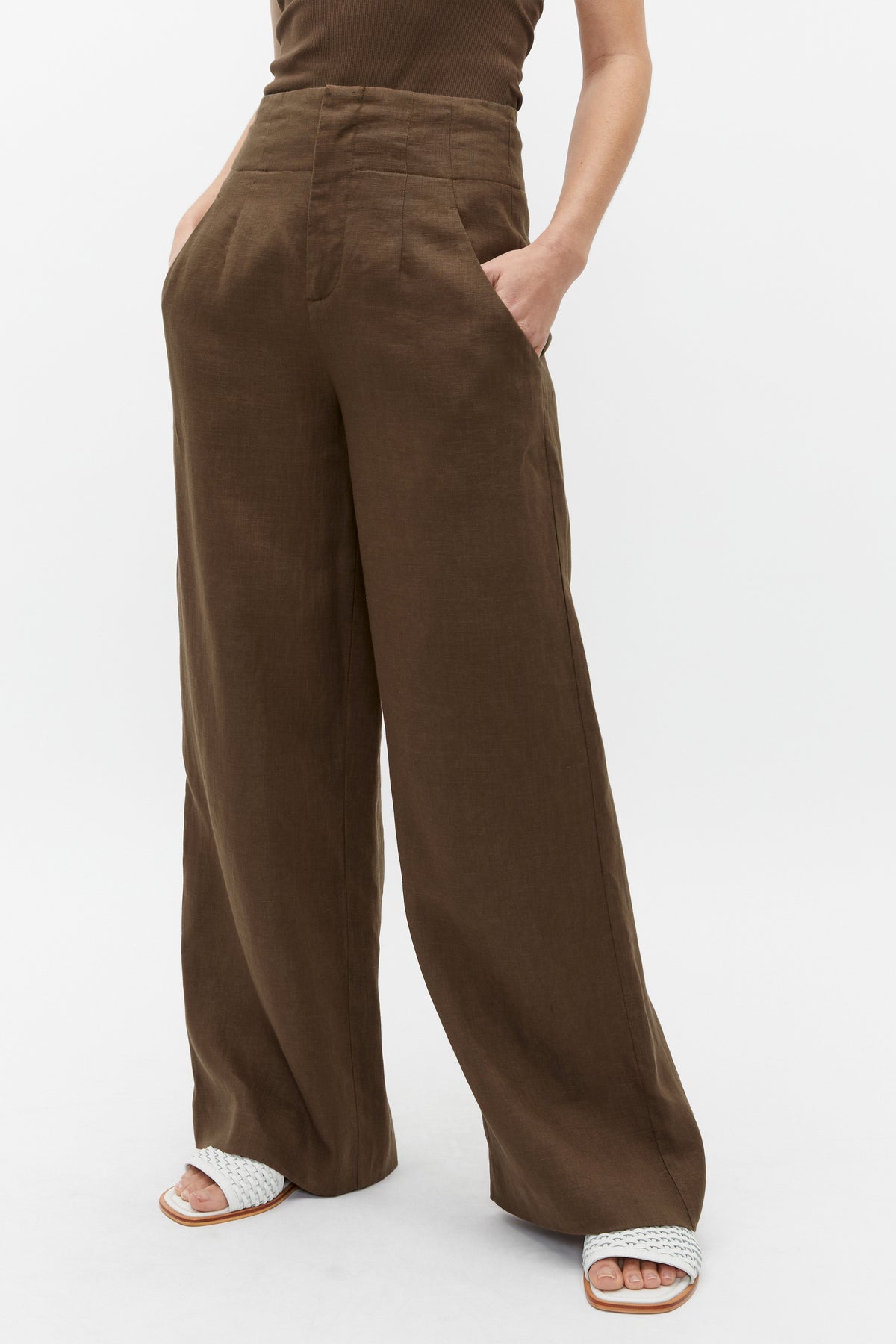 Core Linen Waisted Pant