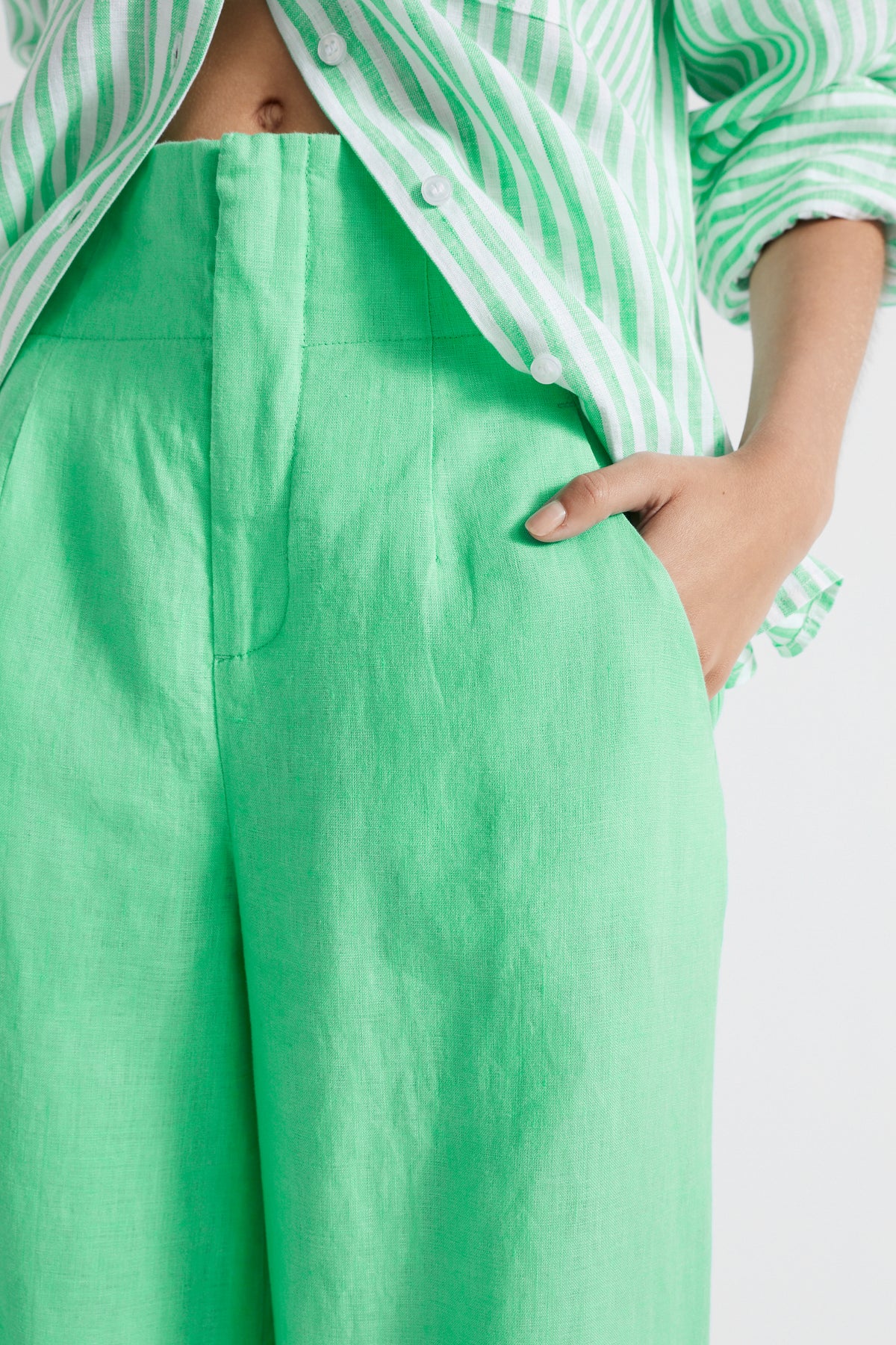 Core Linen Waisted Pant