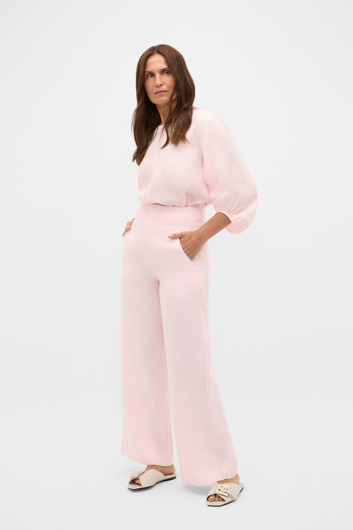 Core Linen Waisted Pant