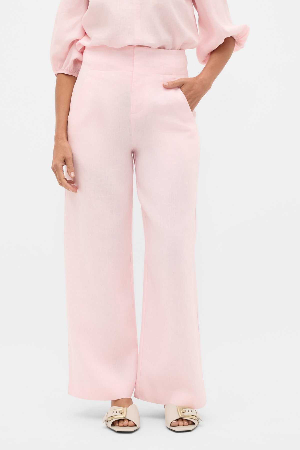 Core Linen Waisted Pant