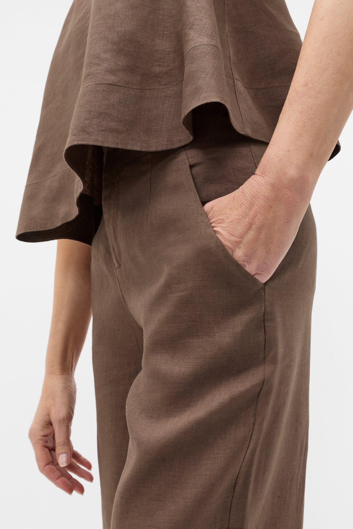 Core Linen Waisted Pant