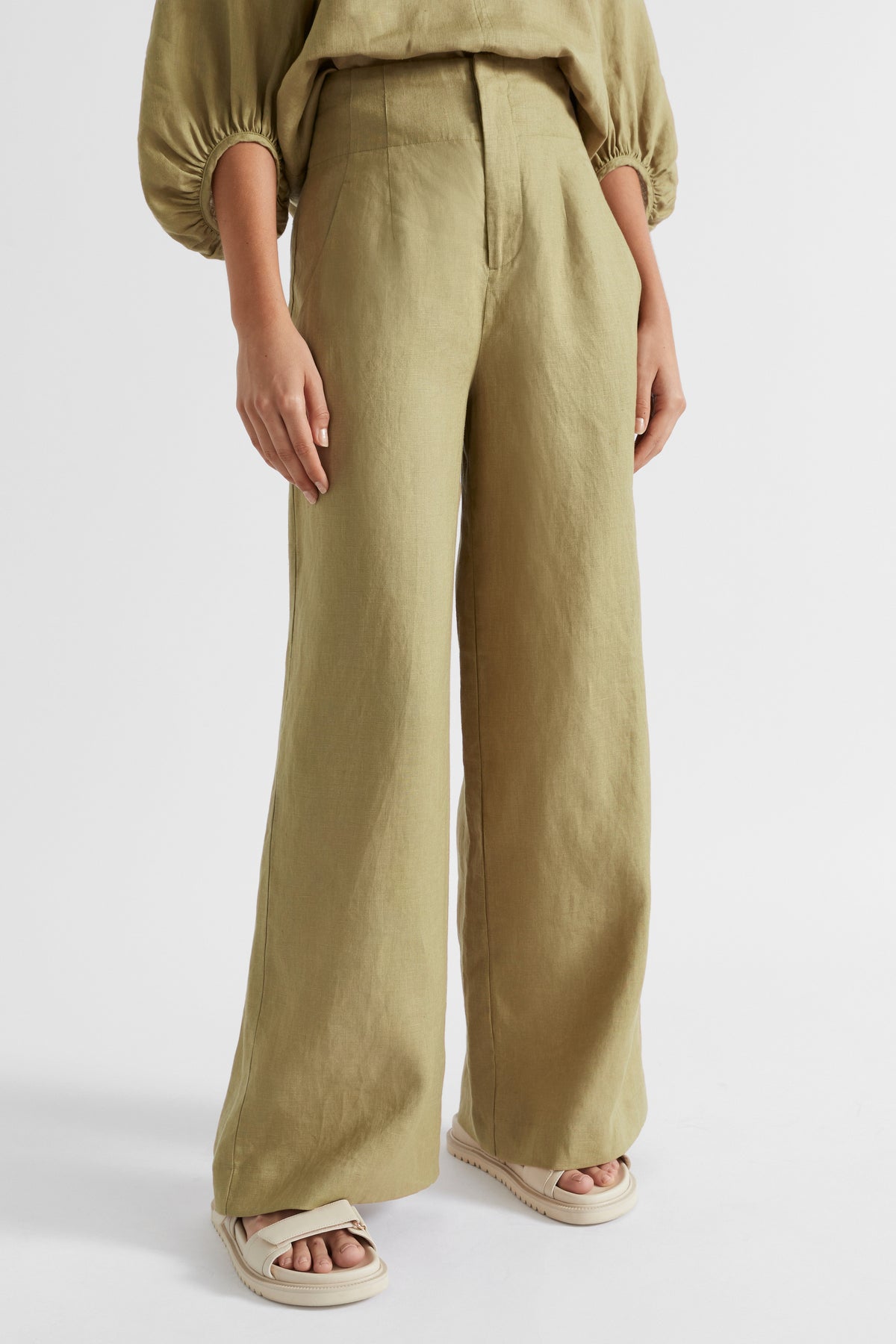 Core Linen Waisted Pant