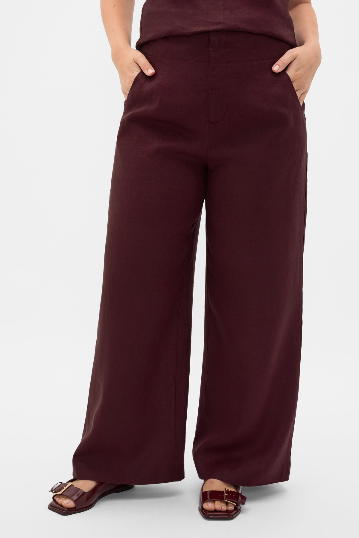 Core Linen Waisted Pant