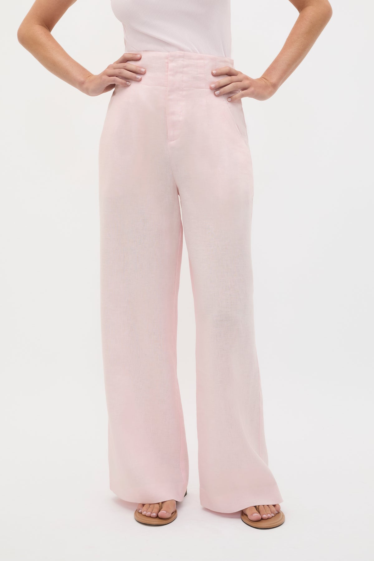 Core Linen Waisted Pant
