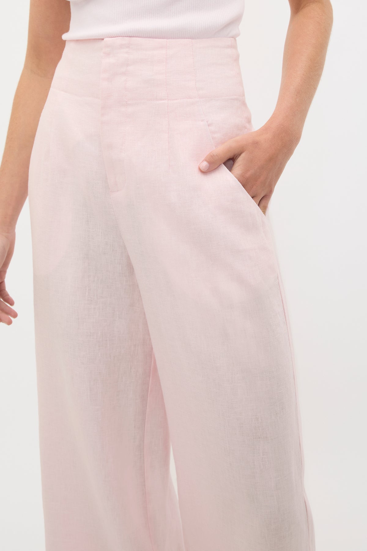 Core Linen Waisted Pant