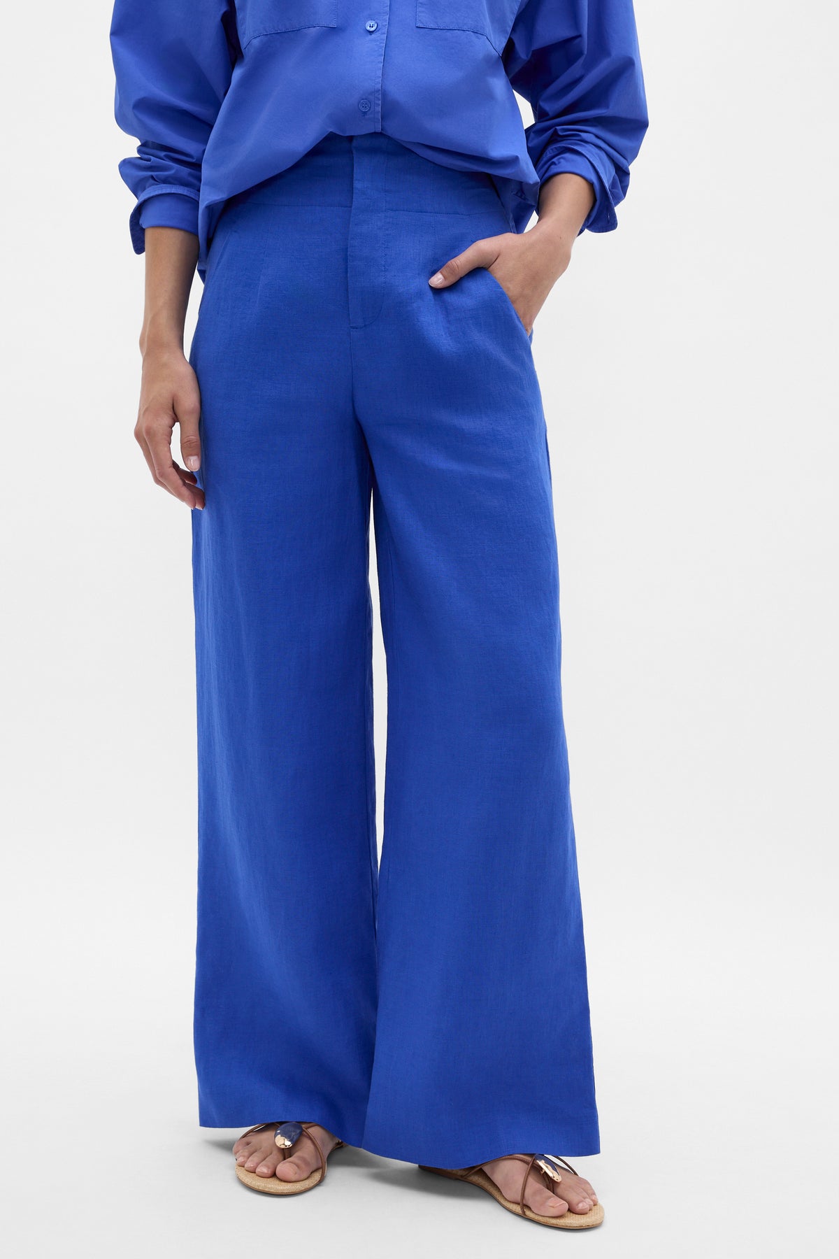 Core Linen Waisted Pant