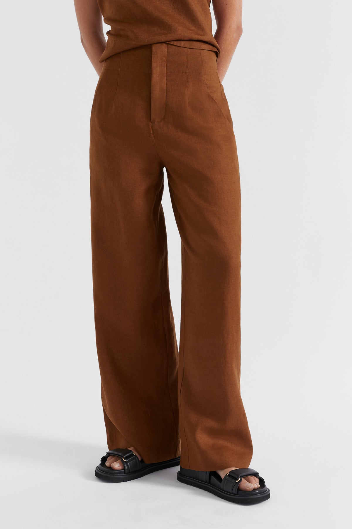 Core Linen Waisted Pant