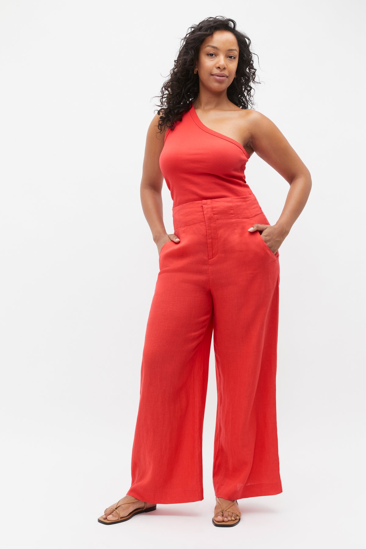 Core Linen Waisted Pant