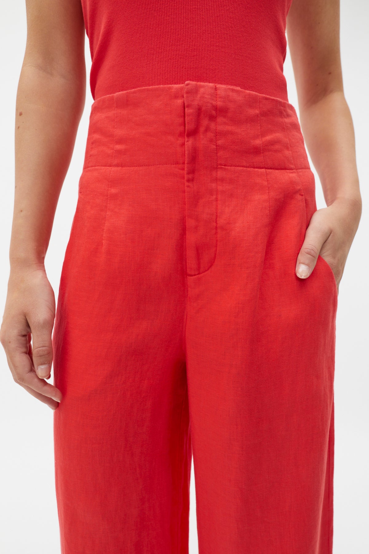 Core Linen Waisted Pant