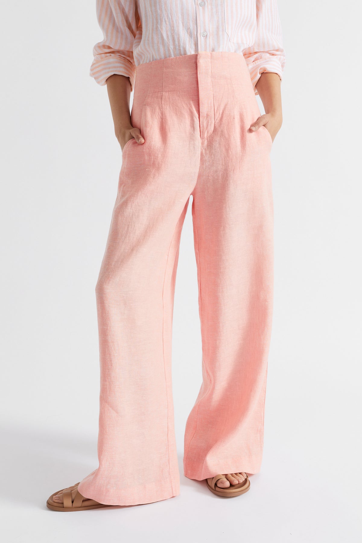 Core Linen Waisted Pant