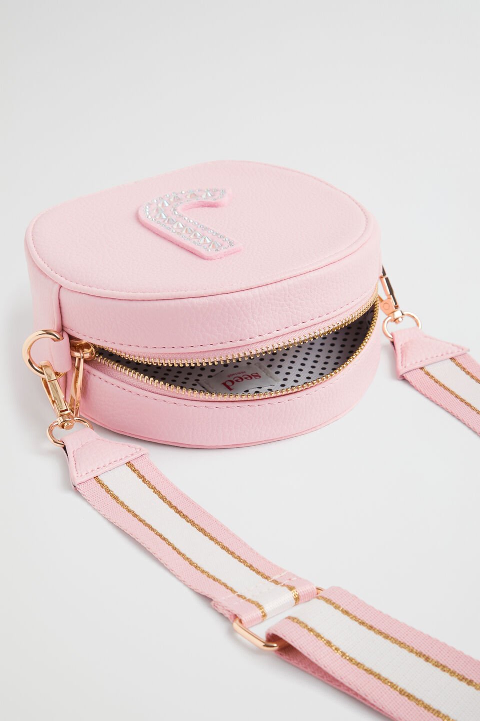 Circle Jewel Initial Bag
