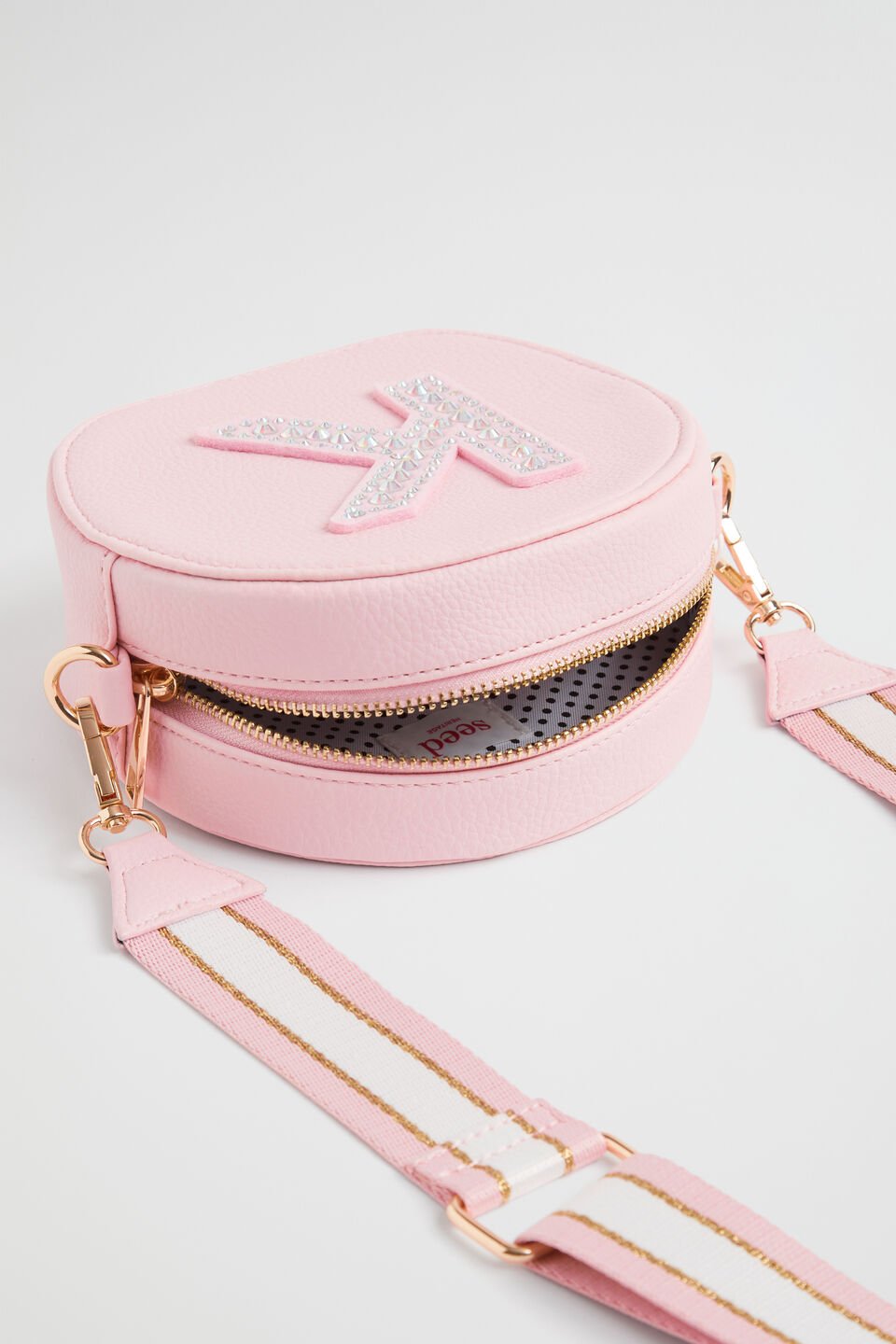 Circle Jewel Initial Bag