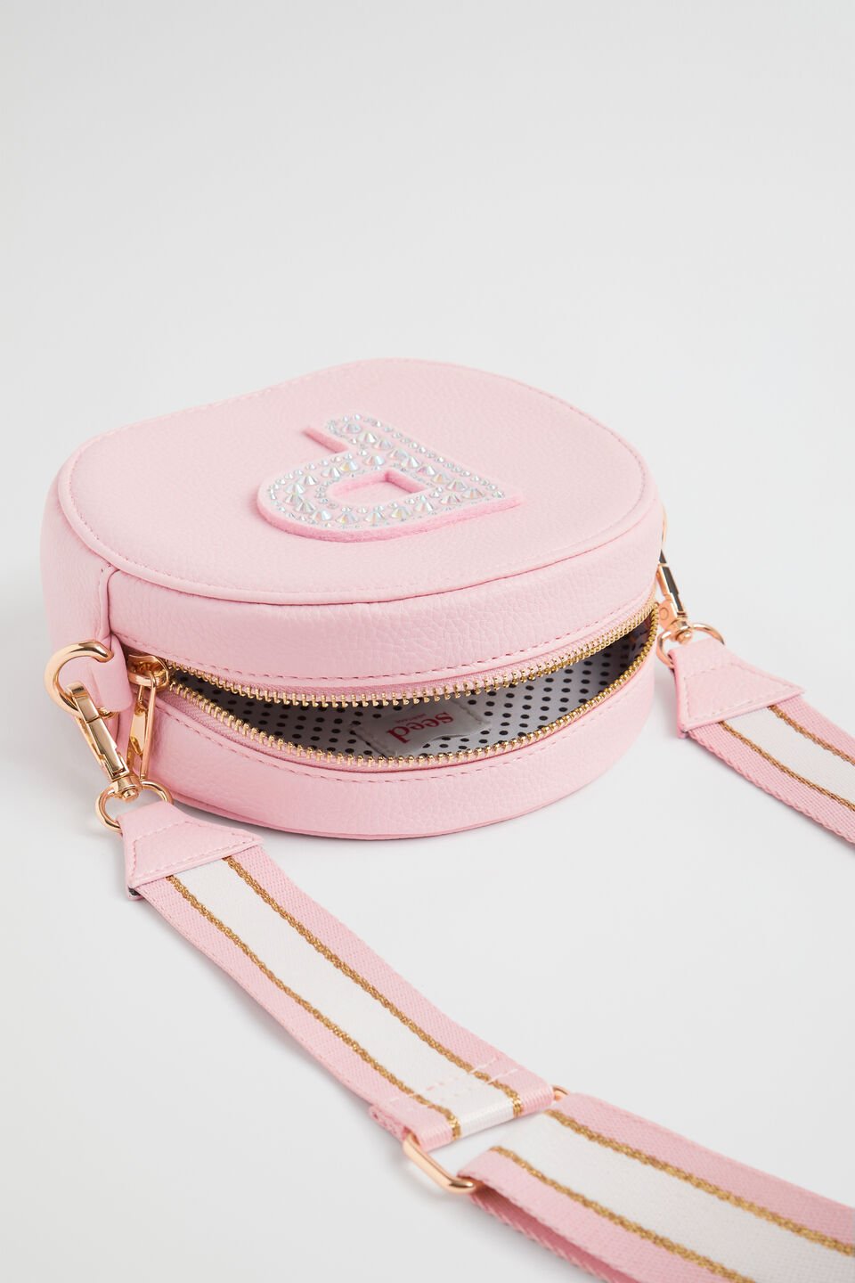 Circle Jewel Initial Bag
