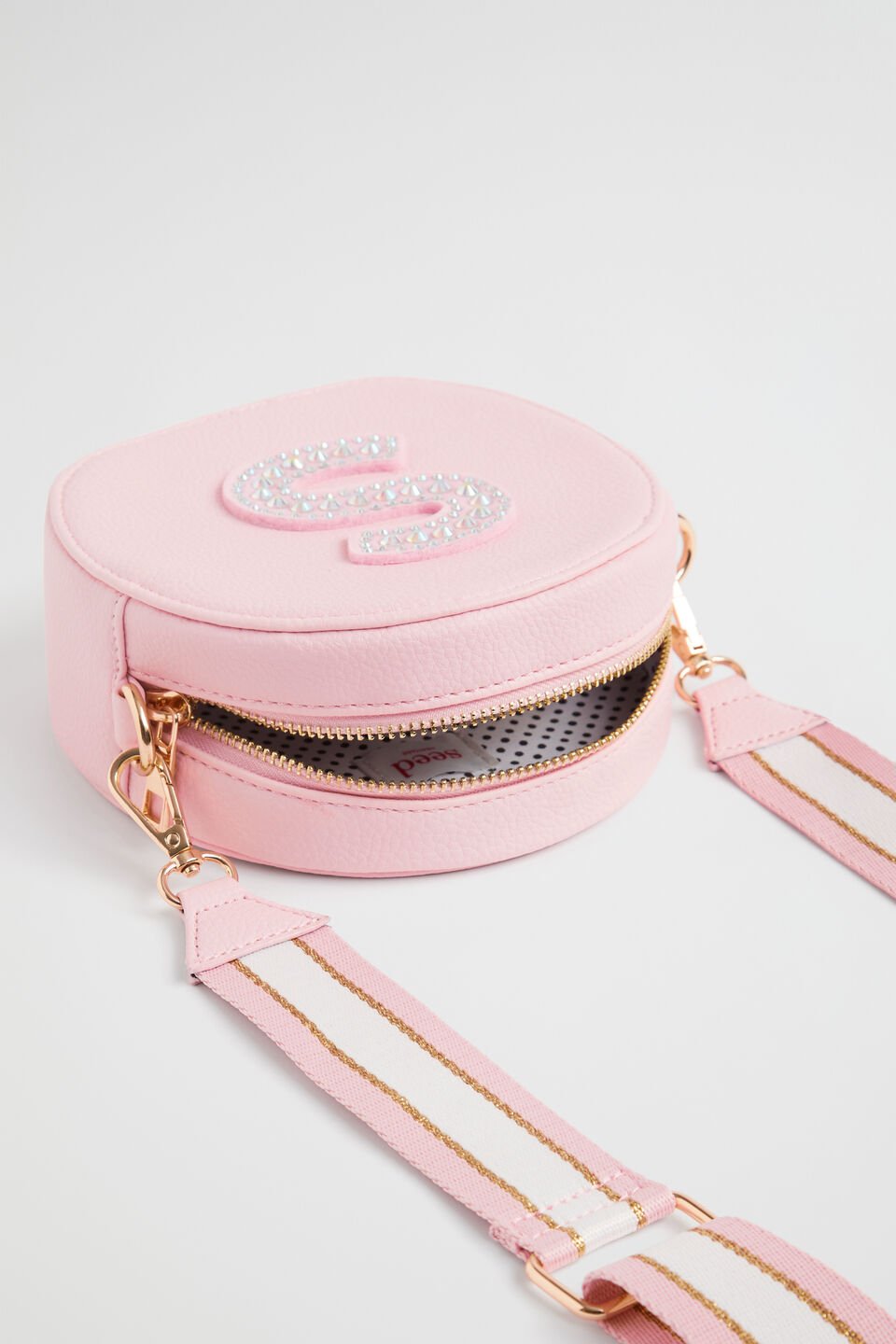Circle Jewel Initial Bag