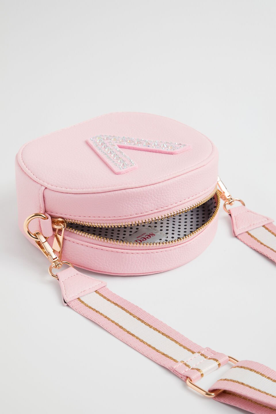 Circle Jewel Initial Bag