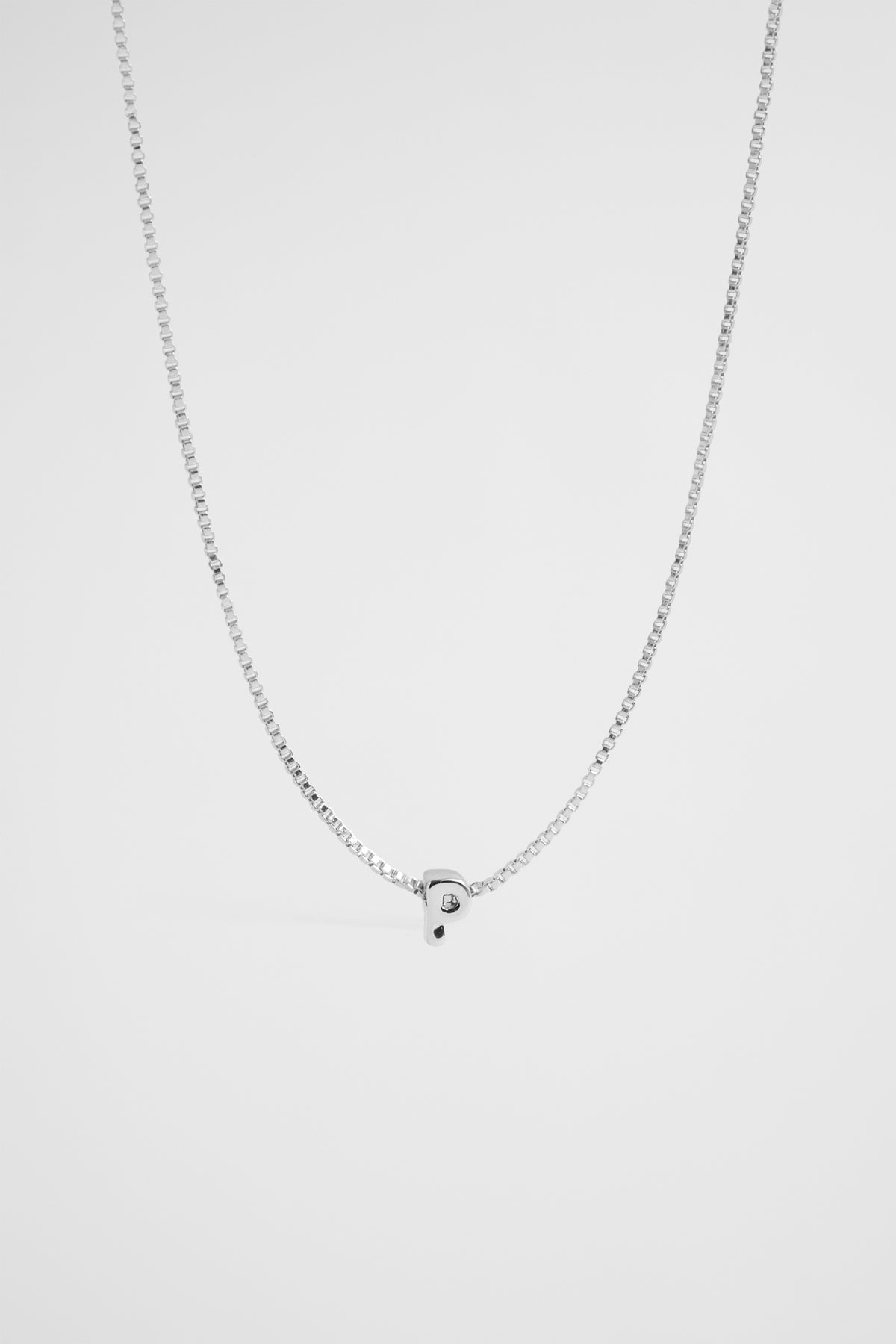 Silver Initial Necklace