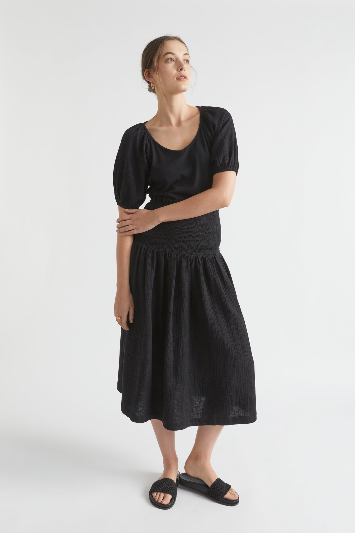 Cheesecloth Sleeve Tee