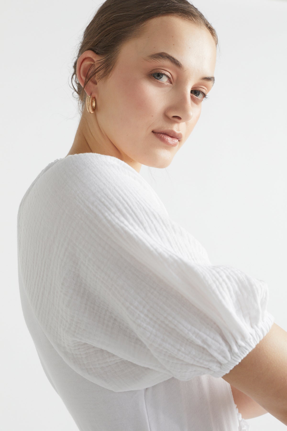 Cheesecloth Sleeve Tee
