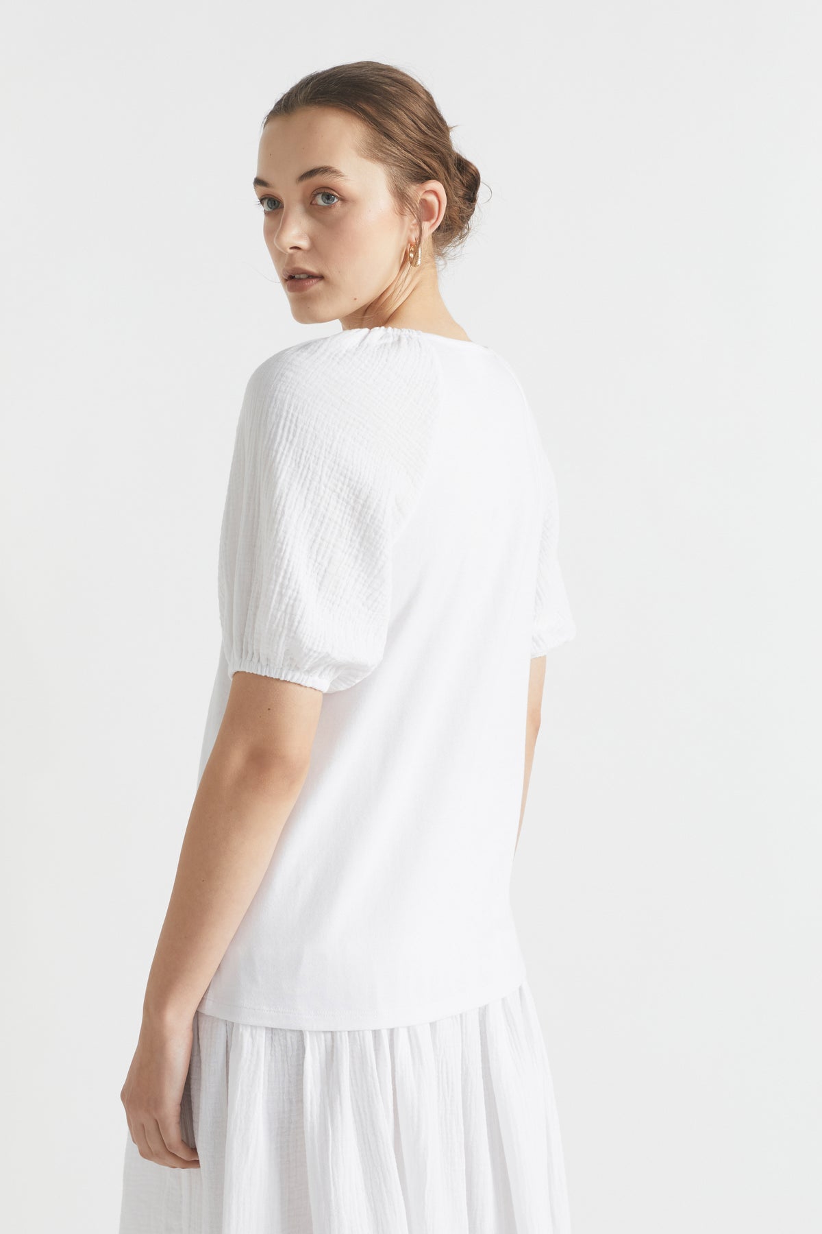 Cheesecloth Sleeve Tee