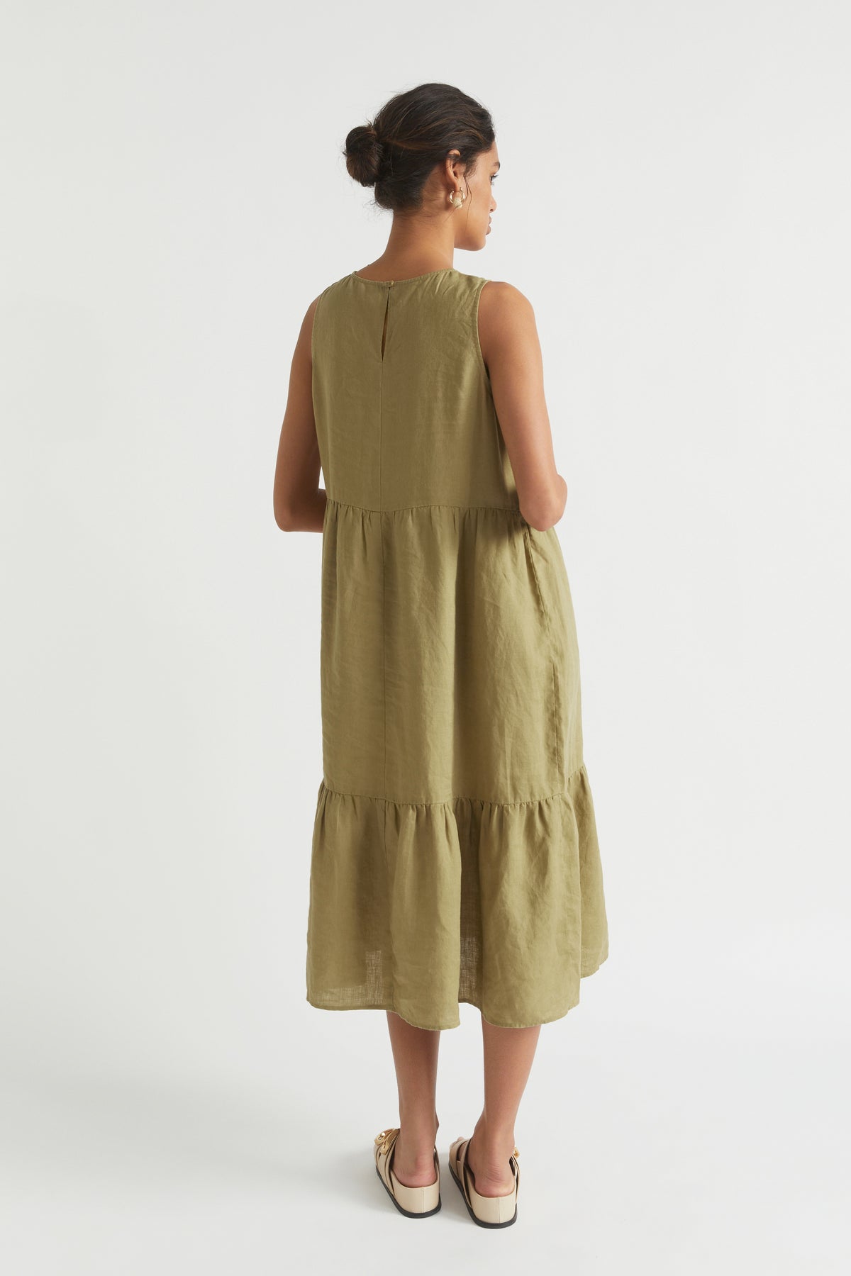 Core Linen Midi Dress