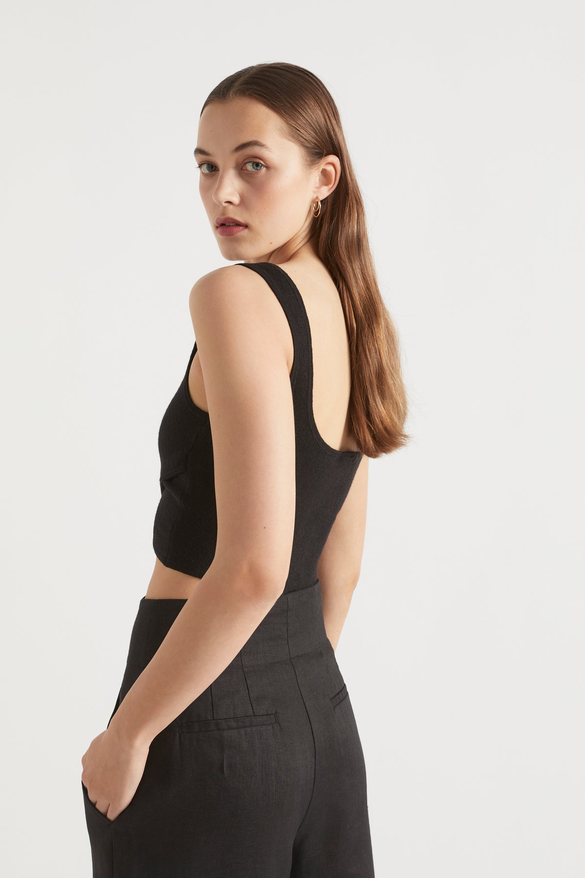 Cross Front Knit Top