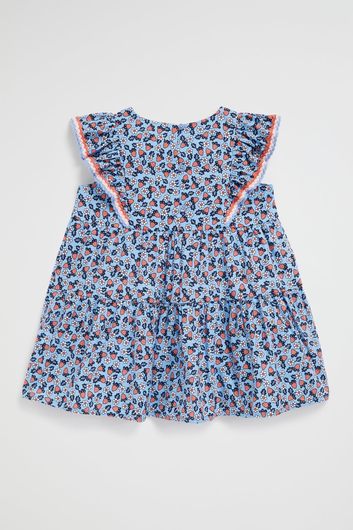 Crochet Trim Ditsy Dress