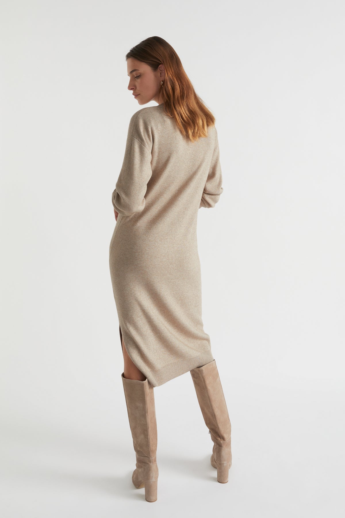Side Split Knit Dress