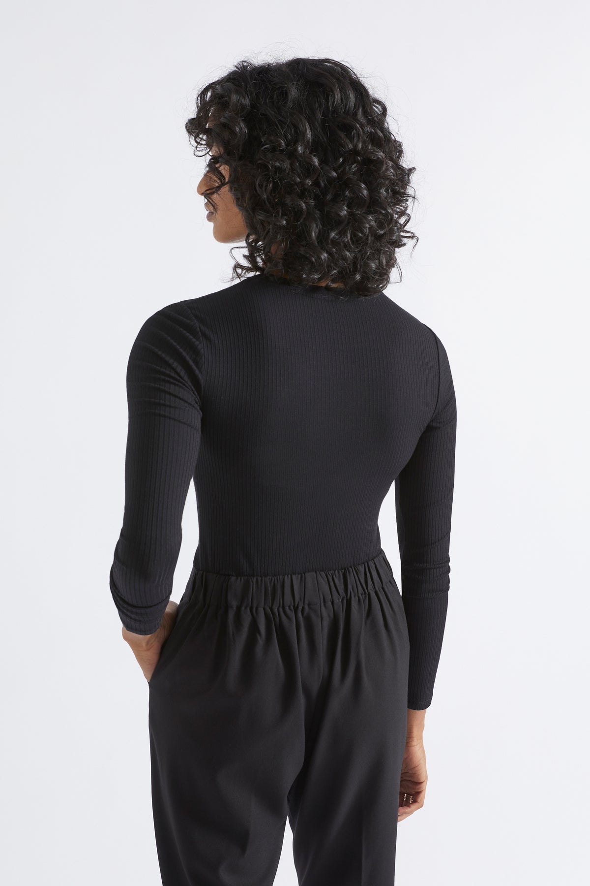 Core Rib Crew Neck Top