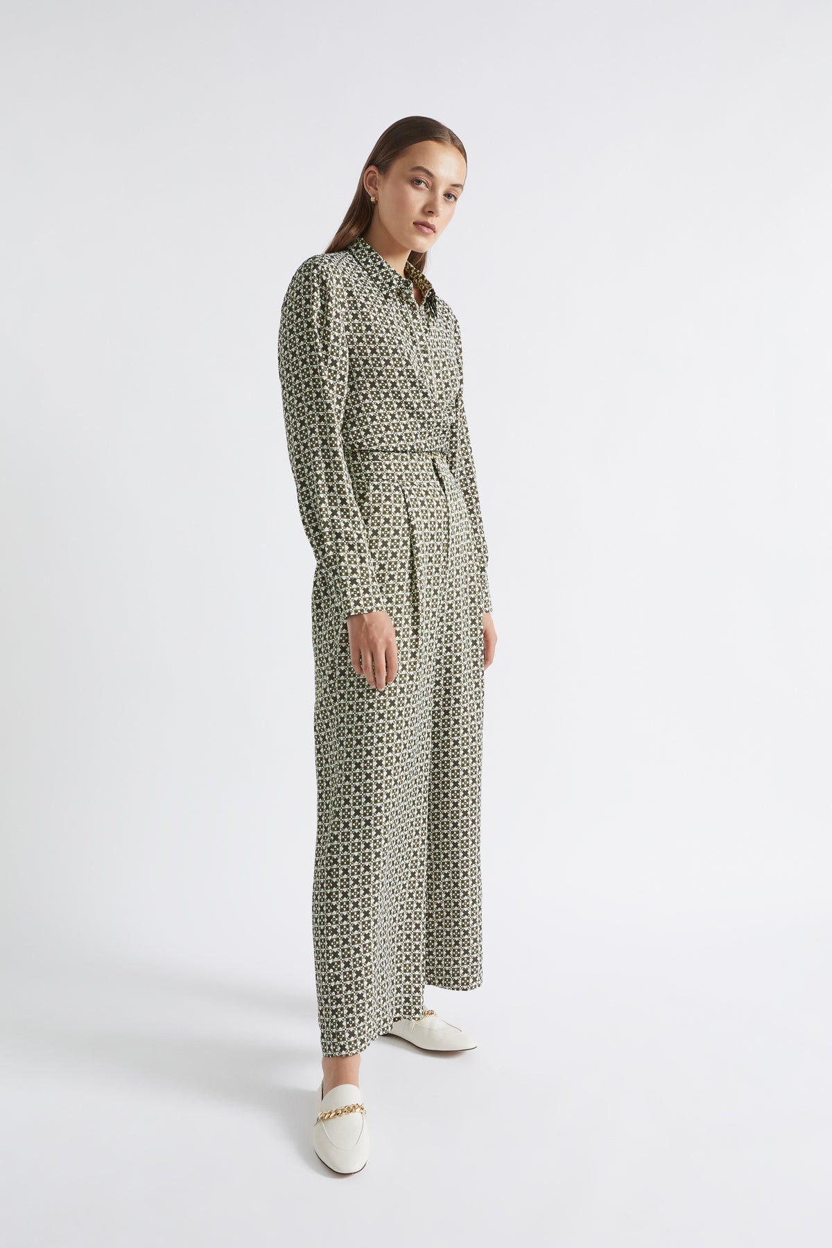 Mini Geo Wide Leg Pant