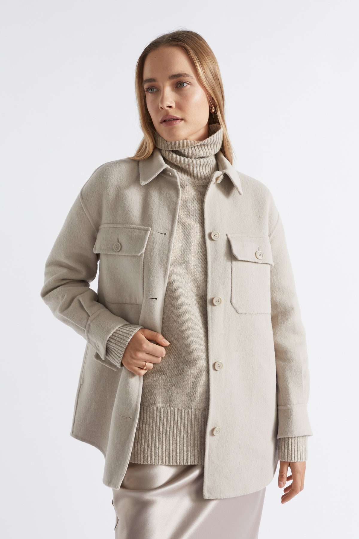 Wool Blend Shacket