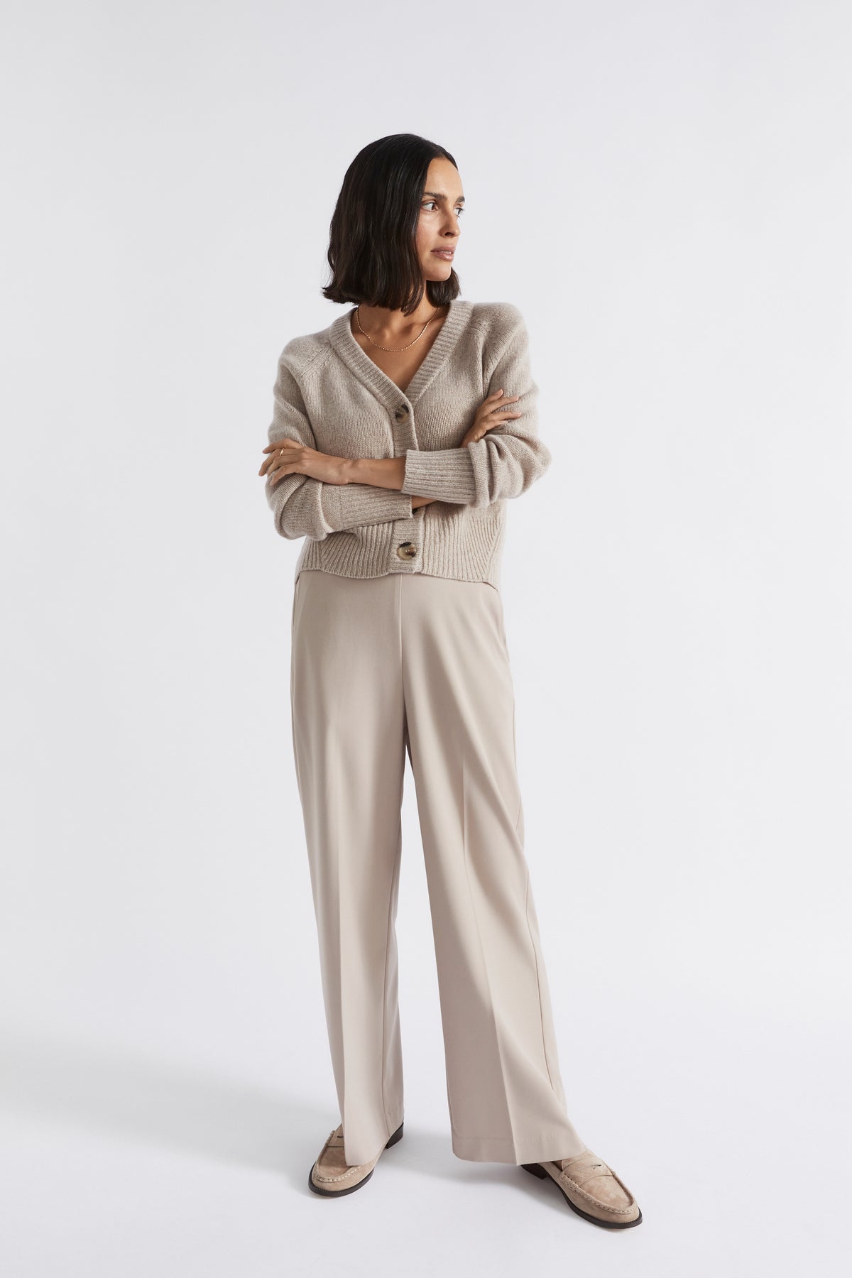Merino Wool Raglan Cardigan