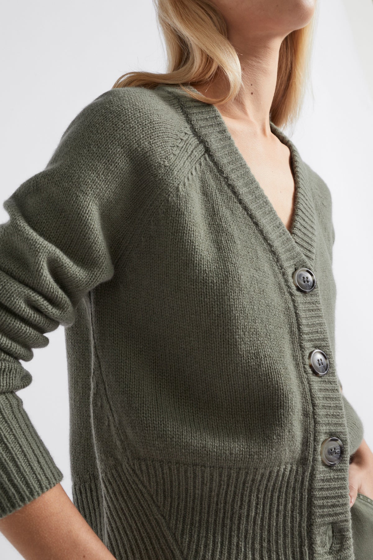 Merino Wool Raglan Cardigan